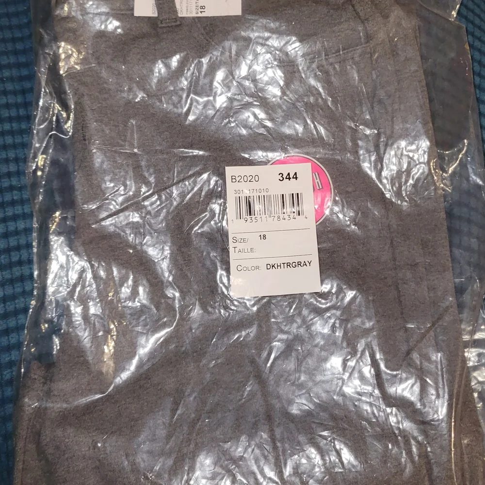 Uniform Pants Slacks Size 18 Place Girls Dark Heather Gray NEW in Sealed Package